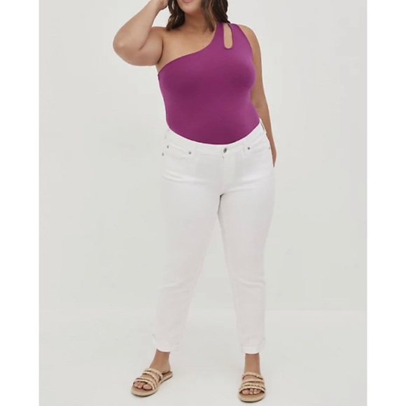 🆕 Berry Foxy One Shoulder Cutout Top 2 2X 18 20 NWT Torrid New! - Picture 2 of 5